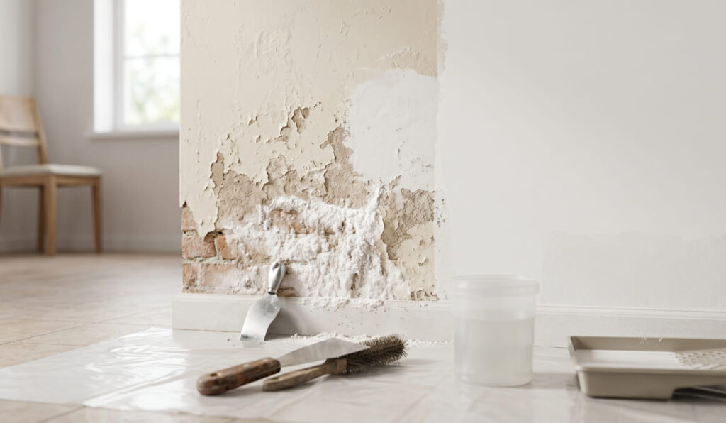 pared con salitre